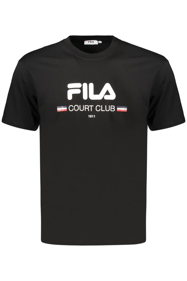 МЪЖКА ТЕНИСКА С КЪС РЪКАВ FILA, ЧЕРНА