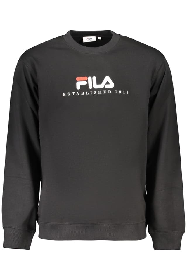 Мъжки черен суитшърт с цип FILA