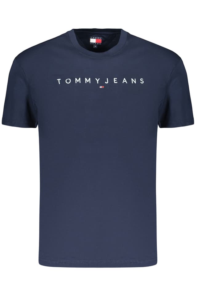 МЪЖКА ТЕНИСКА С КЪС РЪКАВ TOMMY HILFIGER, СИНЯ
