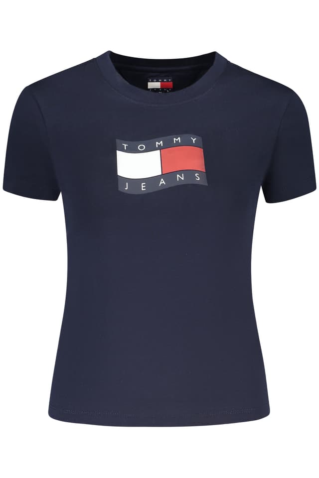 ДАМСКА ТЕНИСКА С КЪС РЪКАВ TOMMY HILFIGER, СИНЯ