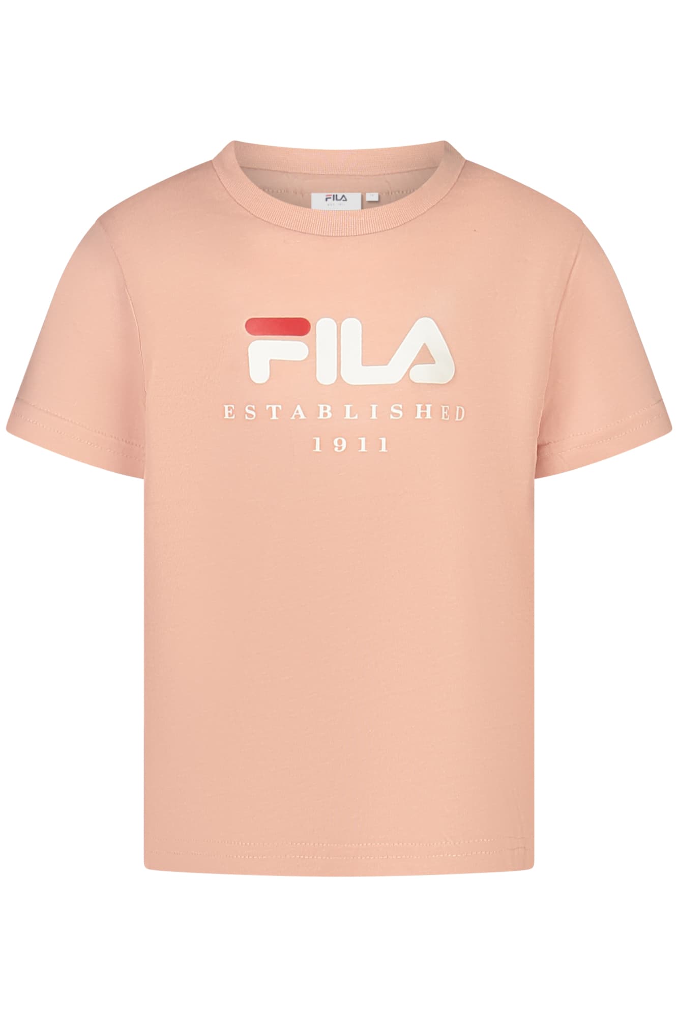 Тениска FILA с къс ръкав за момичета, розова - FILA