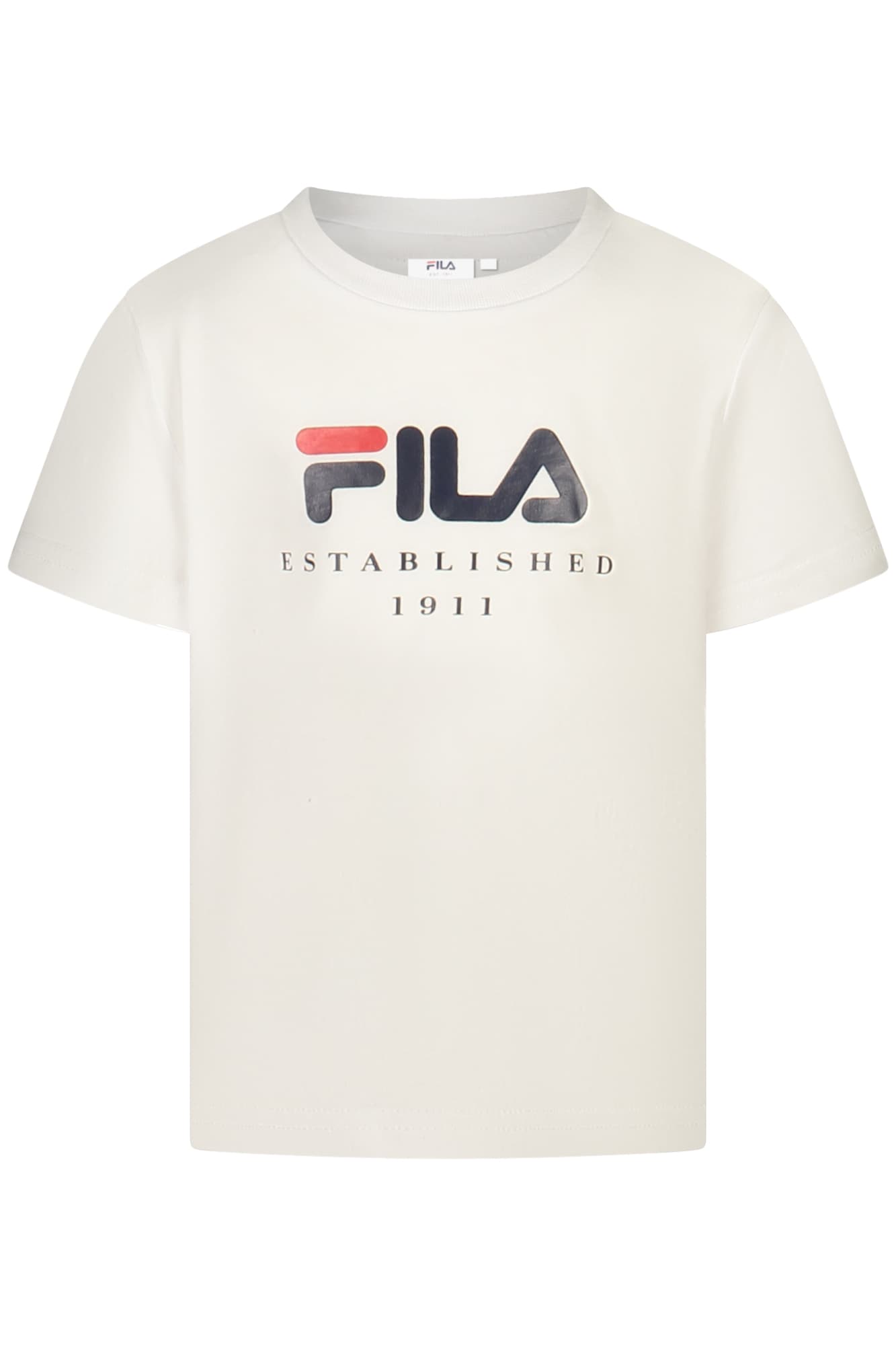 Тениска FILA с къс ръкав за момичета, бяла - FILA