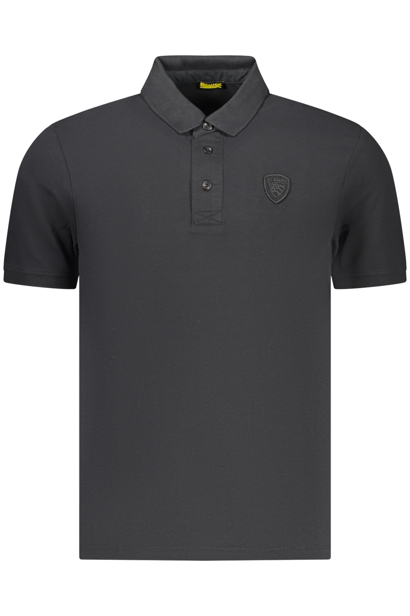 МЪЖКА ПОЛО БЛИЗА С КЪС РЪКАВ BLAUER APPAREL, ЧЕРНА - BLAUER APPAREL