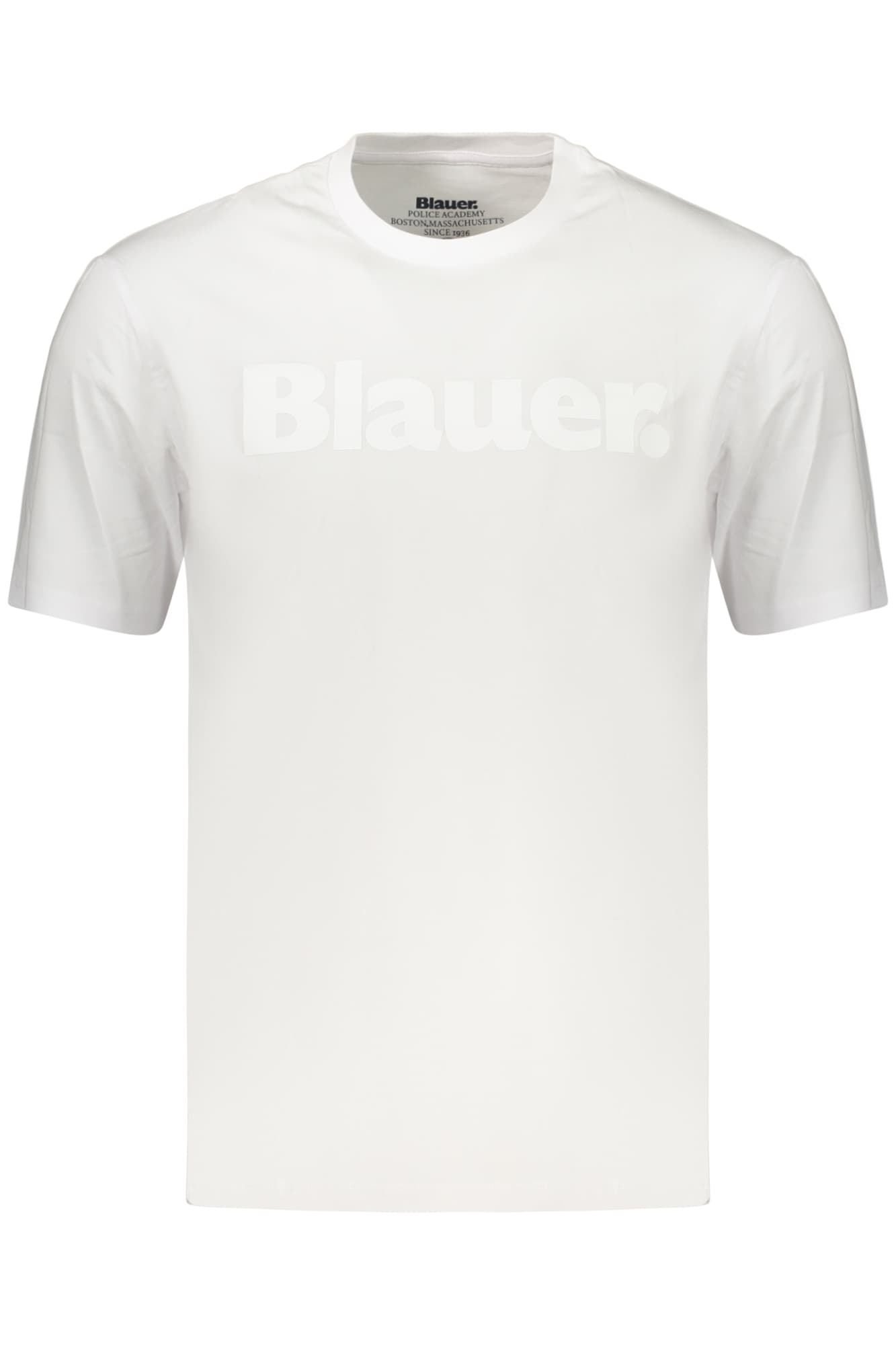 МЪЖКА ТЕНИСКА С КЪС РЪКАВ BLAUER APPAREL, БЯЛА - BLAUER APPAREL