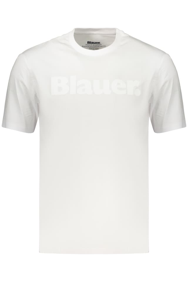 МЪЖКА ТЕНИСКА С КЪС РЪКАВ BLAUER APPAREL, БЯЛА