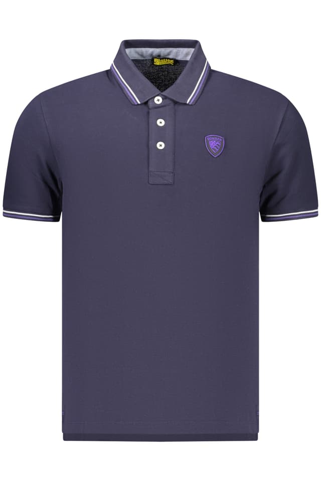 МЪЖКА ПОЛО БЛИЗА С КЪС РЪКАВ BLAUER APPAREL, СИНЯ
