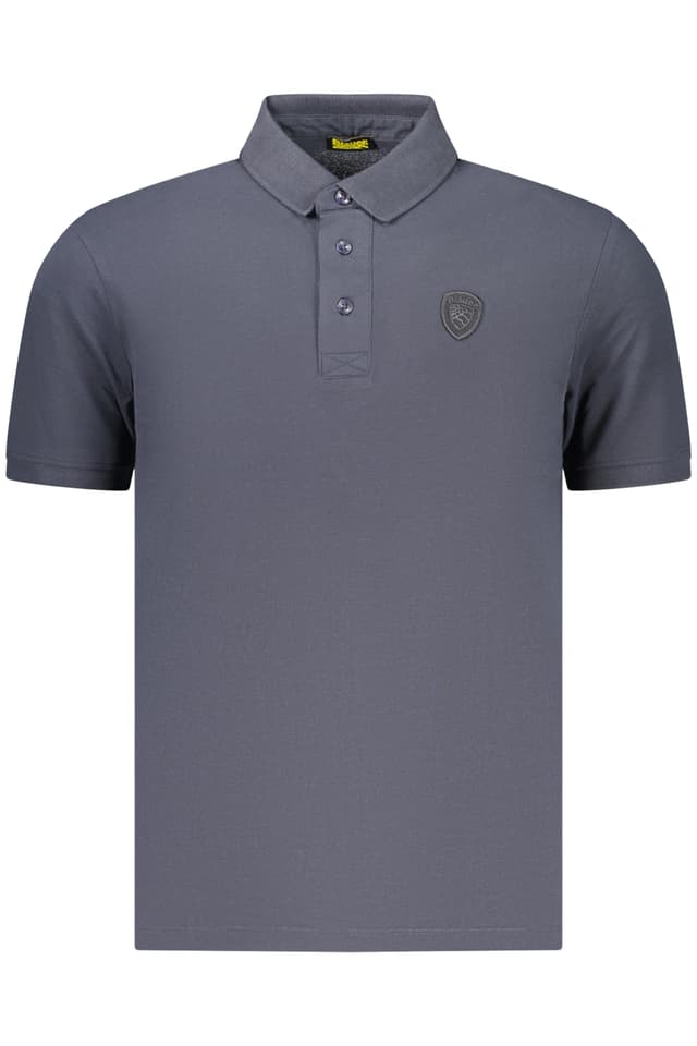 МЪЖКА ПОЛО БЛИЗА С КЪС РЪКАВ BLAUER APPAREL, СИНЯ