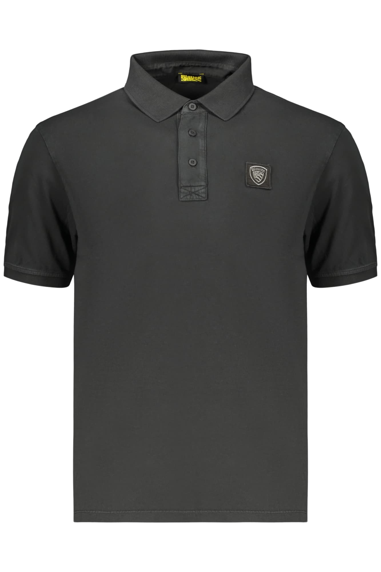 МЪЖКА ПОЛО БЛИЗА С КЪС РЪКАВ BLAUER APPAREL, ЧЕРНА - BLAUER APPAREL