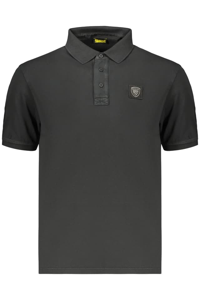 МЪЖКА ПОЛО БЛИЗА С КЪС РЪКАВ BLAUER APPAREL, ЧЕРНА