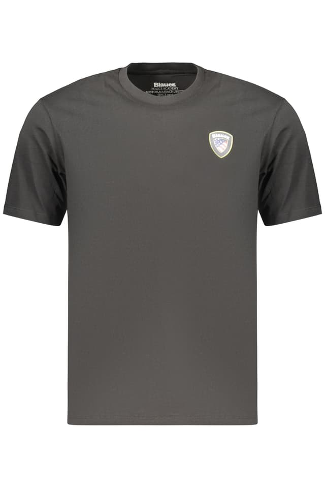 МЪЖКА ТЕНИСКА С КЪС РЪКАВ BLAUER APPAREL, ЧЕРНА