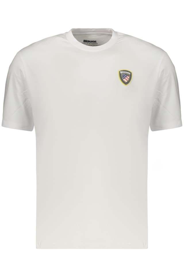 МЪЖКА ТЕНИСКА С КЪС РЪКАВ BLAUER APPAREL, БЯЛА