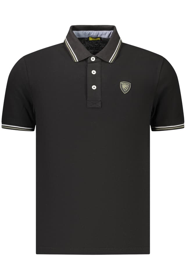 МЪЖКА ПОЛО БЛИЗА С КЪС РЪКАВ BLAUER APPAREL, ЧЕРНА