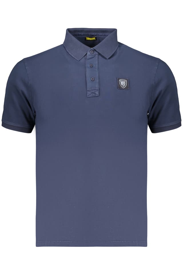 МЪЖКА ПОЛО БЛИЗА С КЪС РЪКАВ BLAUER APPAREL, СИНЯ