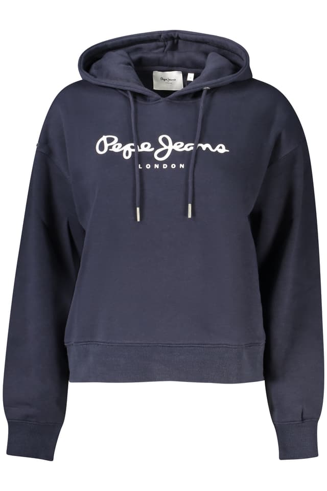 ДАМСКИ СУИТШЪР С ЦИП PEPE JEANS СИНЯ