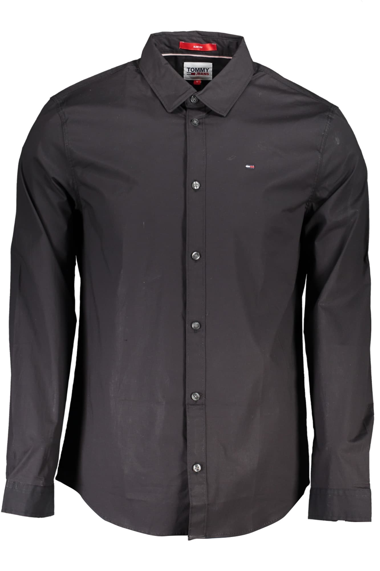 TOMMY HILFIGER МЪЖКА ЧЕРНА РИЗА С ДЪЛЪГ РЪКАВ - TOMMY HILFIGER