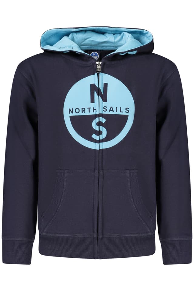 ДЕТСКИ СУИТШЪР С ЦИП В СИНЬО СЪС СЕРИЯ NORTH SAILS