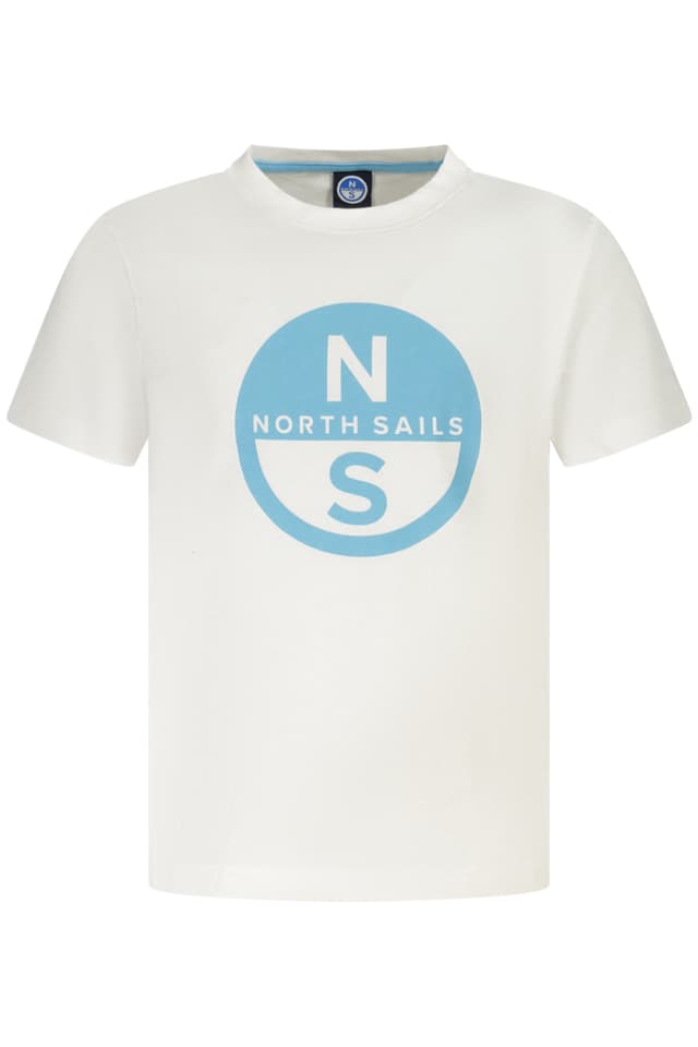 ДЕТСКА ТЕНИСКА С КЪС РЪКАВ NORTH SAILS, БЯЛА