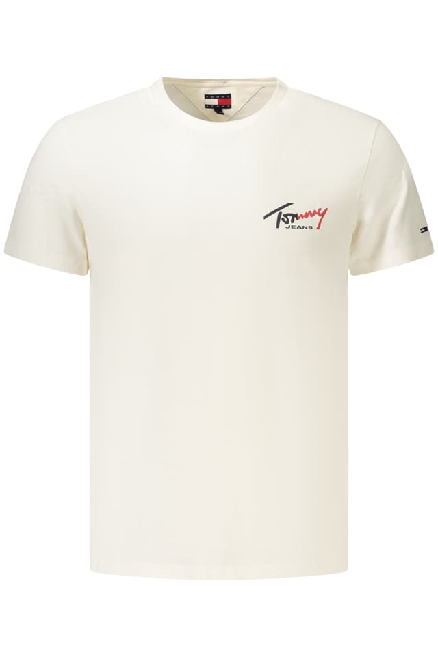 МЪЖКА ТЕНИСКА С КЪС РЪКАВ TOMMY HILFIGER, БЯЛА