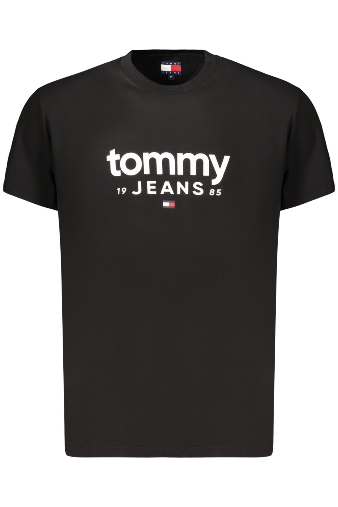 Мъжка тениска с къс ръкав TOMMY HILFIGER, черна - TOMMY HILFIGER