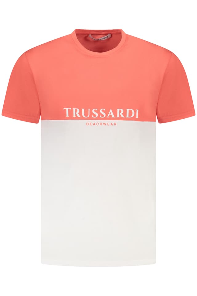 МЪЖКА ТЕНИСКА С КЪС РЪКАВ TRUSSARDI РОЗОВА