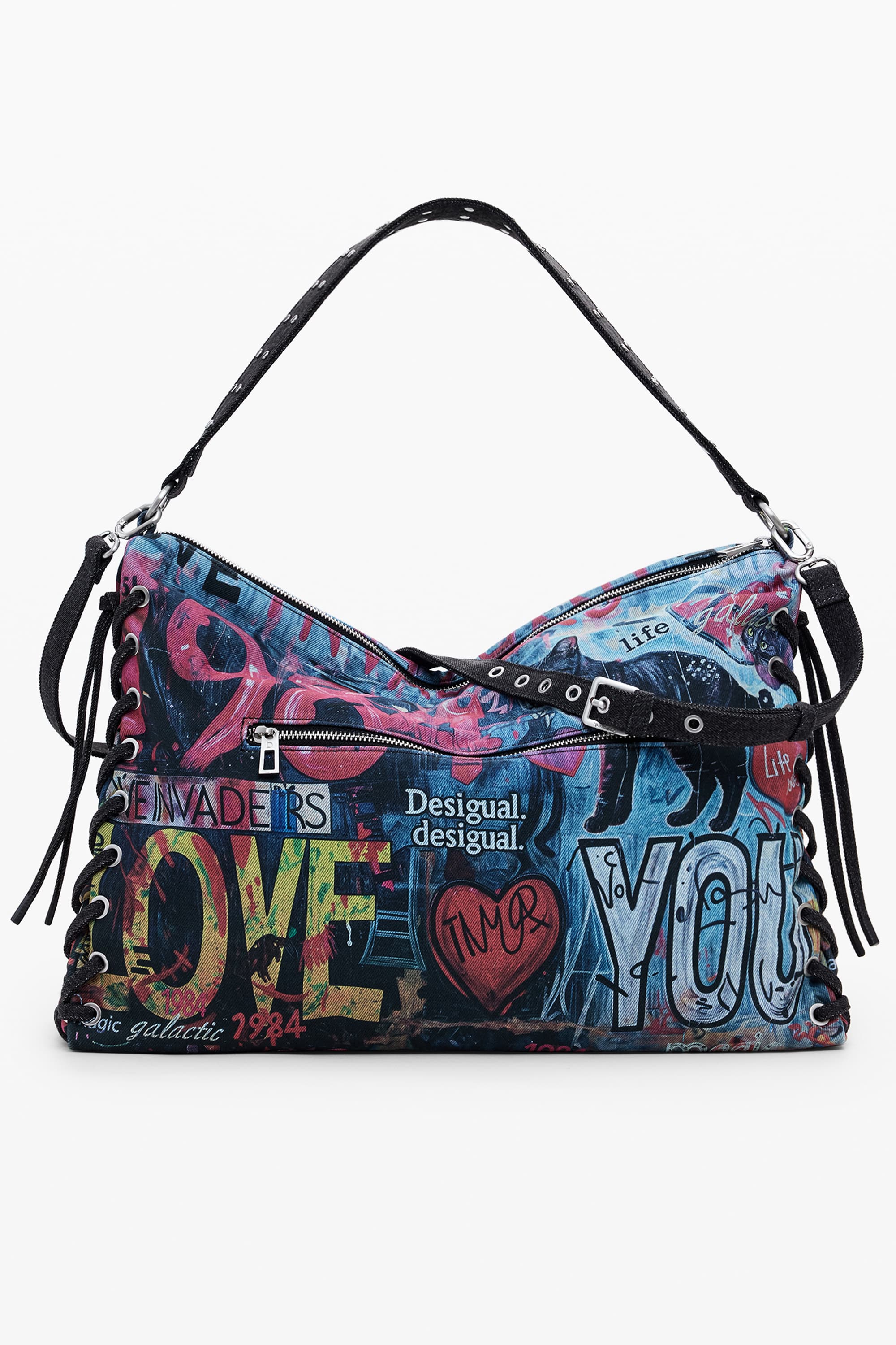 ДАМСКА ЧАНТА DESIGUAL В СИНЯ СИНЯ - DESIGUAL