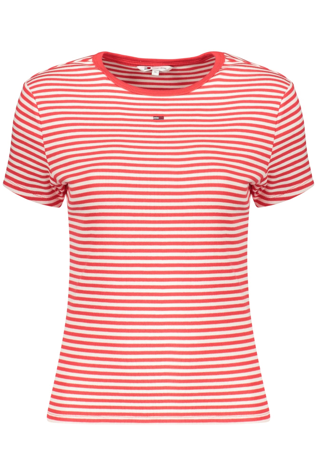 ДАМСКА ТЕНИСКА С КЪС РЪКАВ TOMMY HILFIGER, ЧЕРВЕНА - TOMMY HILFIGER