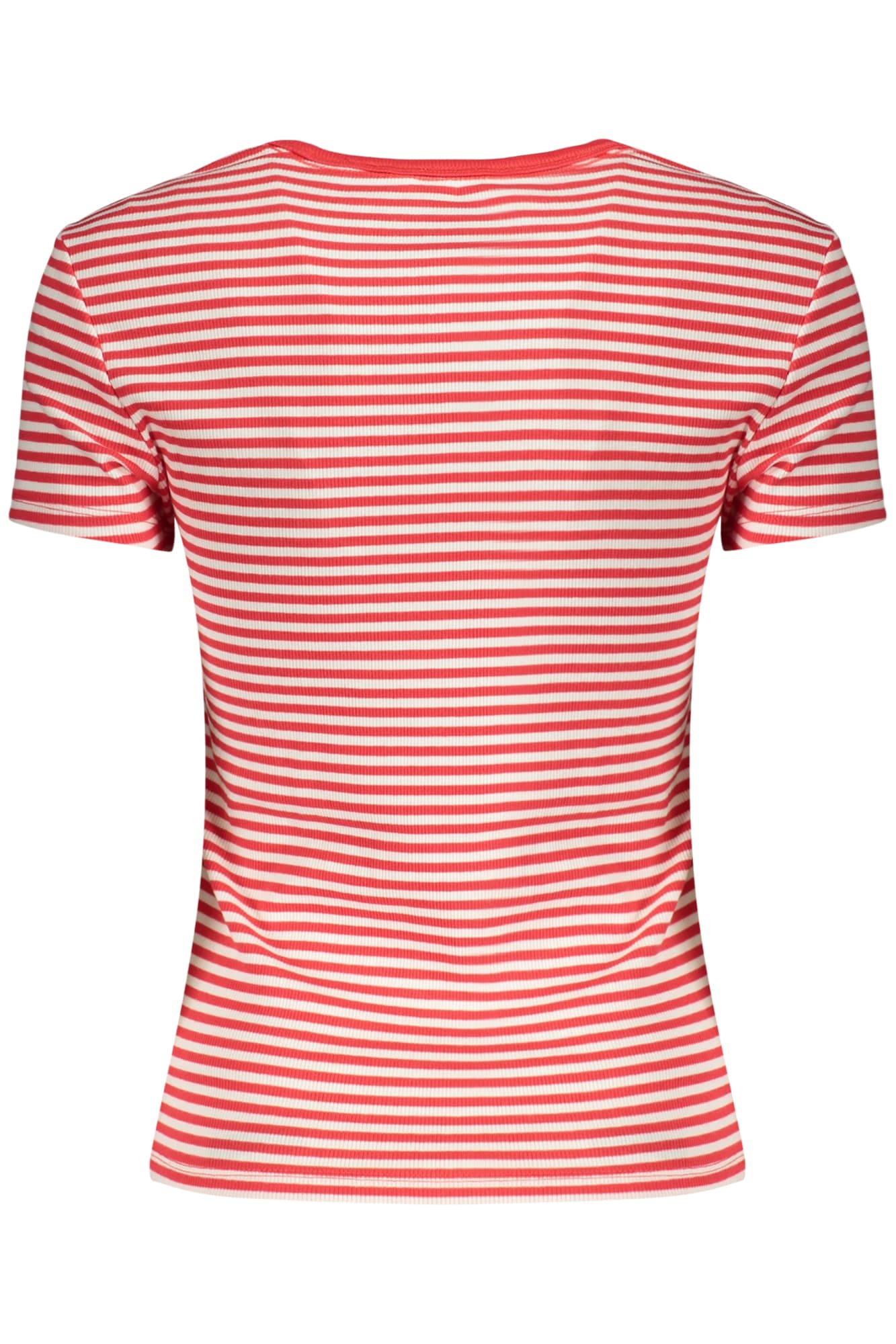 ДАМСКА ТЕНИСКА С КЪС РЪКАВ TOMMY HILFIGER, ЧЕРВЕНА - TOMMY HILFIGER