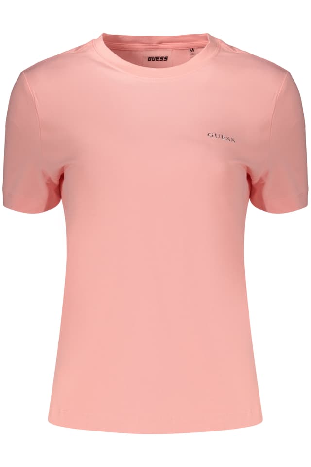Дамска тениска с къс ръкав GUESS JEANS, розова