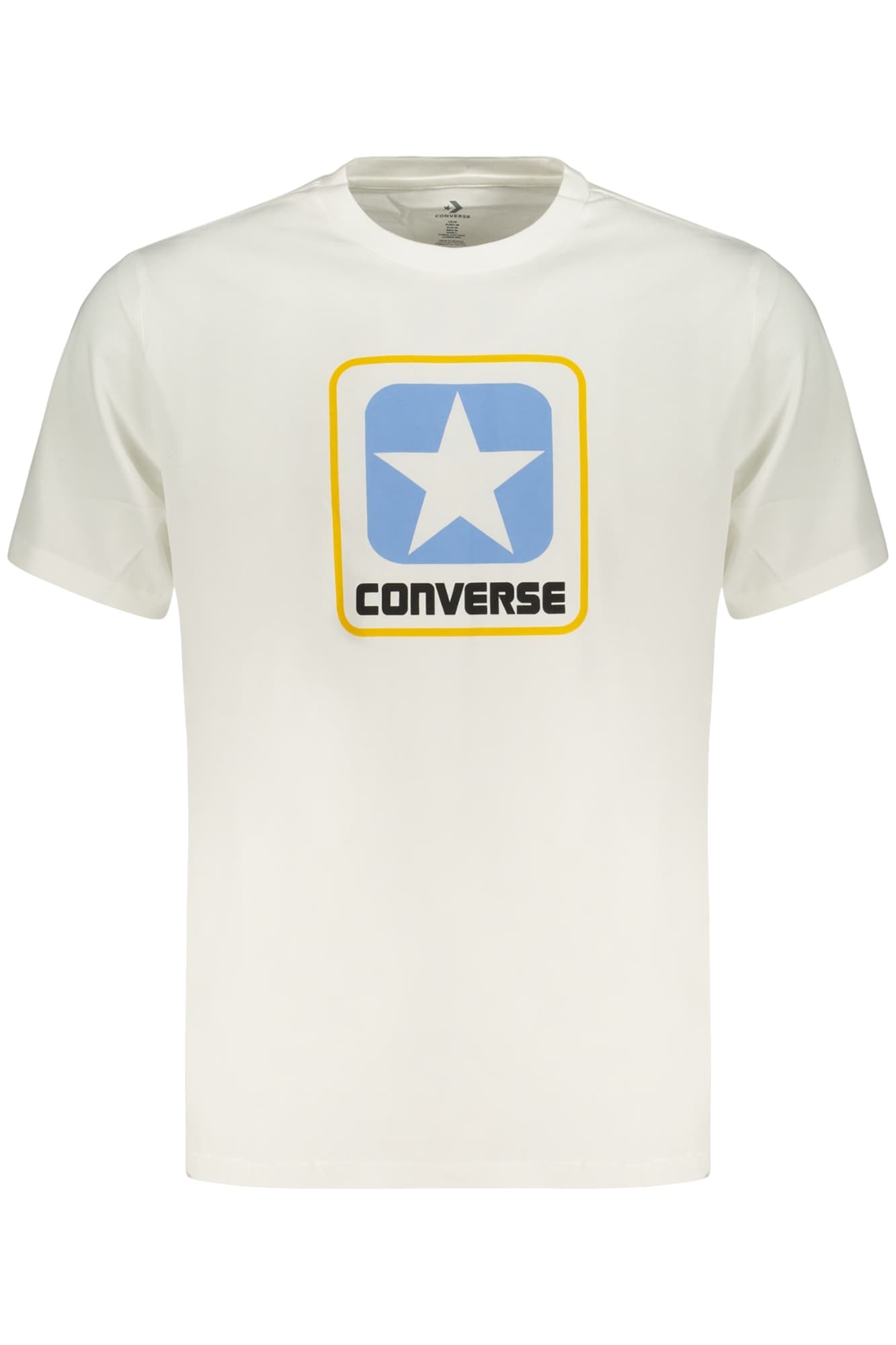 Мъжка тениска с къс ръкав Converse, бяла - CONVERSE