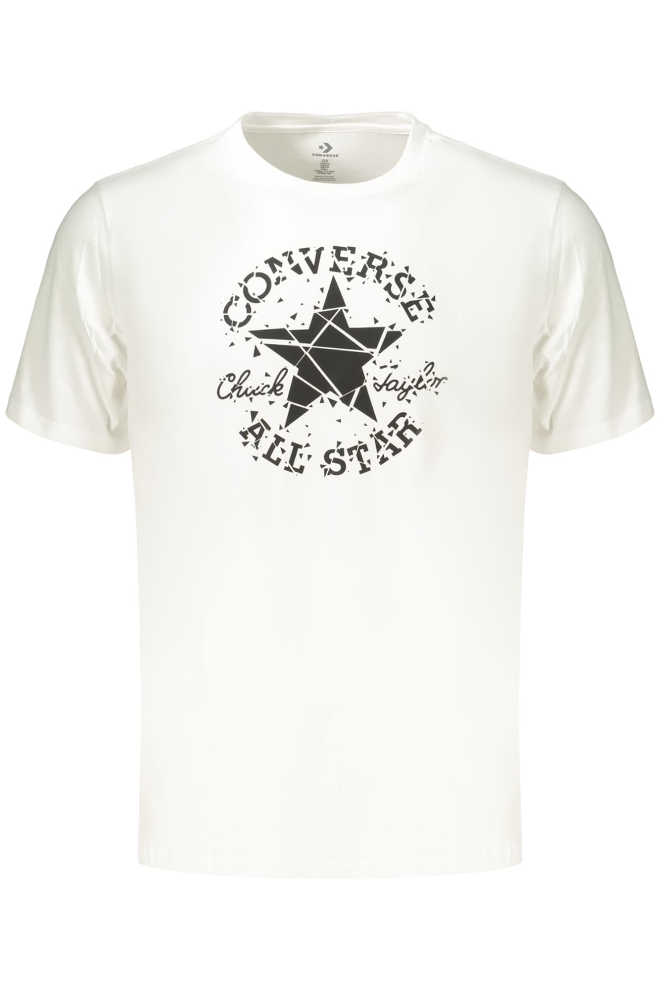 Мъжка тениска с къс ръкав Converse, бяла - CONVERSE