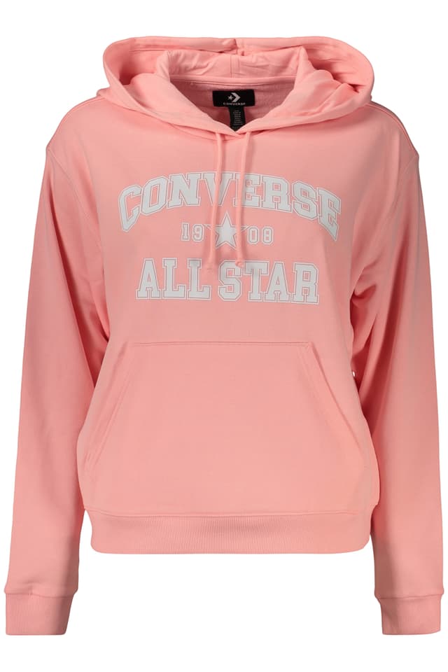 Дамски суичър с цип Converse, розов