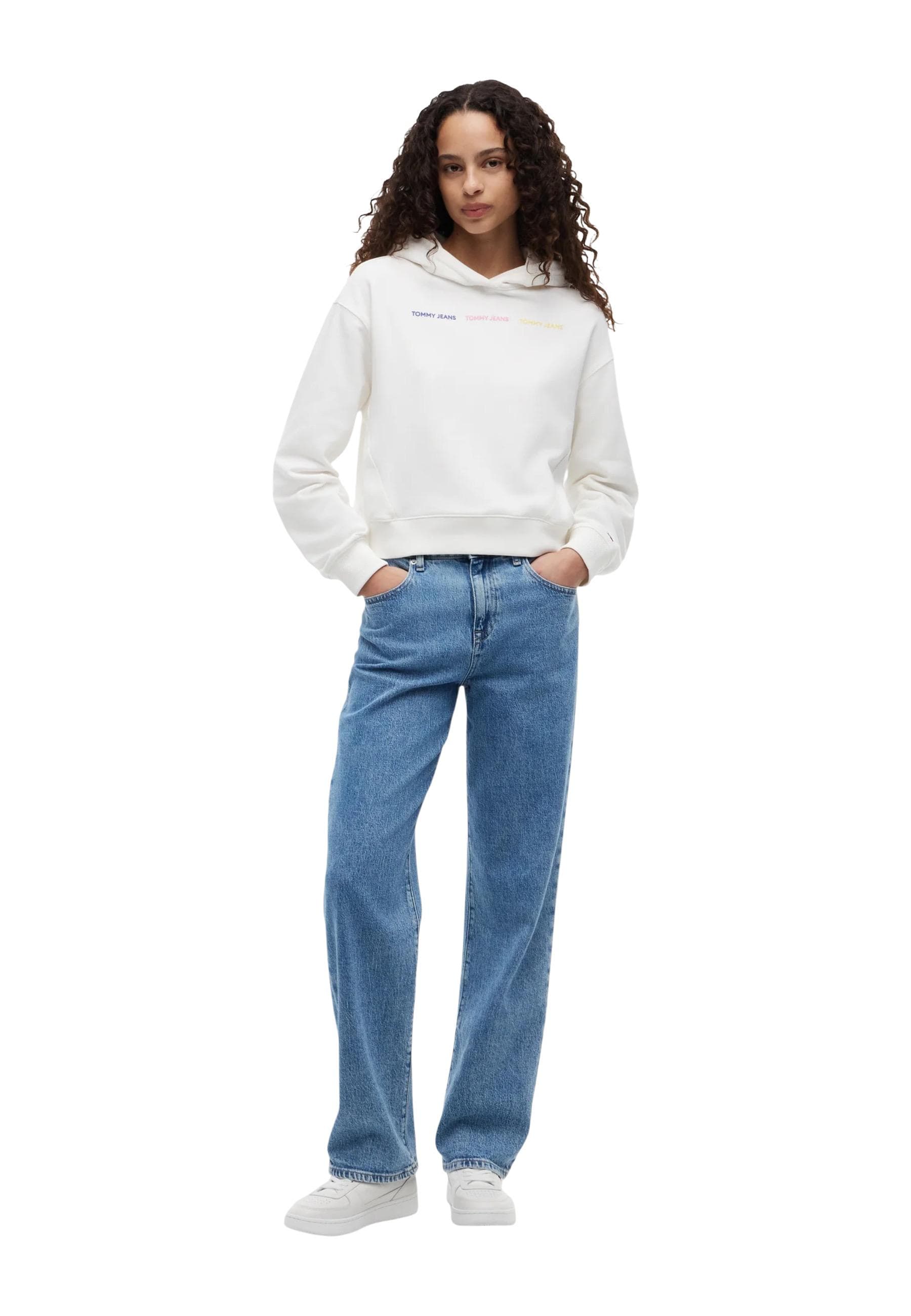 Tommy Hilfiger Jeans Felpa Donna - Tommy Hilfiger Jeans