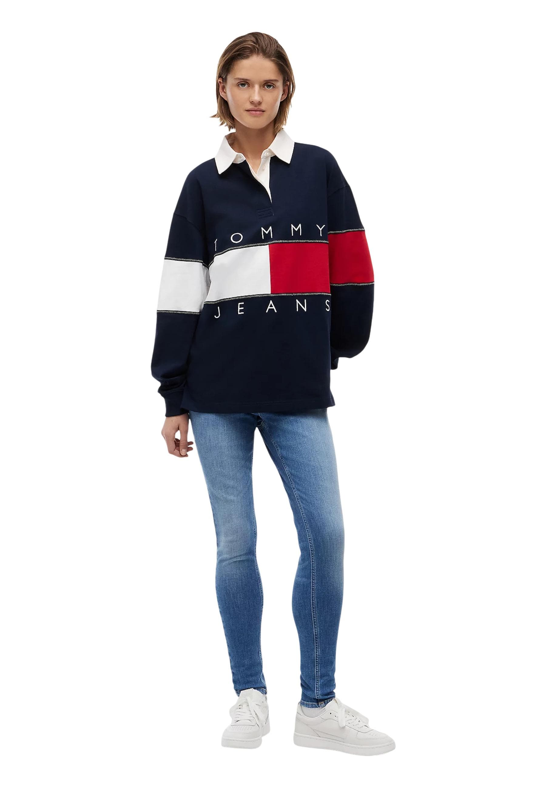 Tommy Hilfiger Jeans Felpa Donna - Tommy Hilfiger Jeans