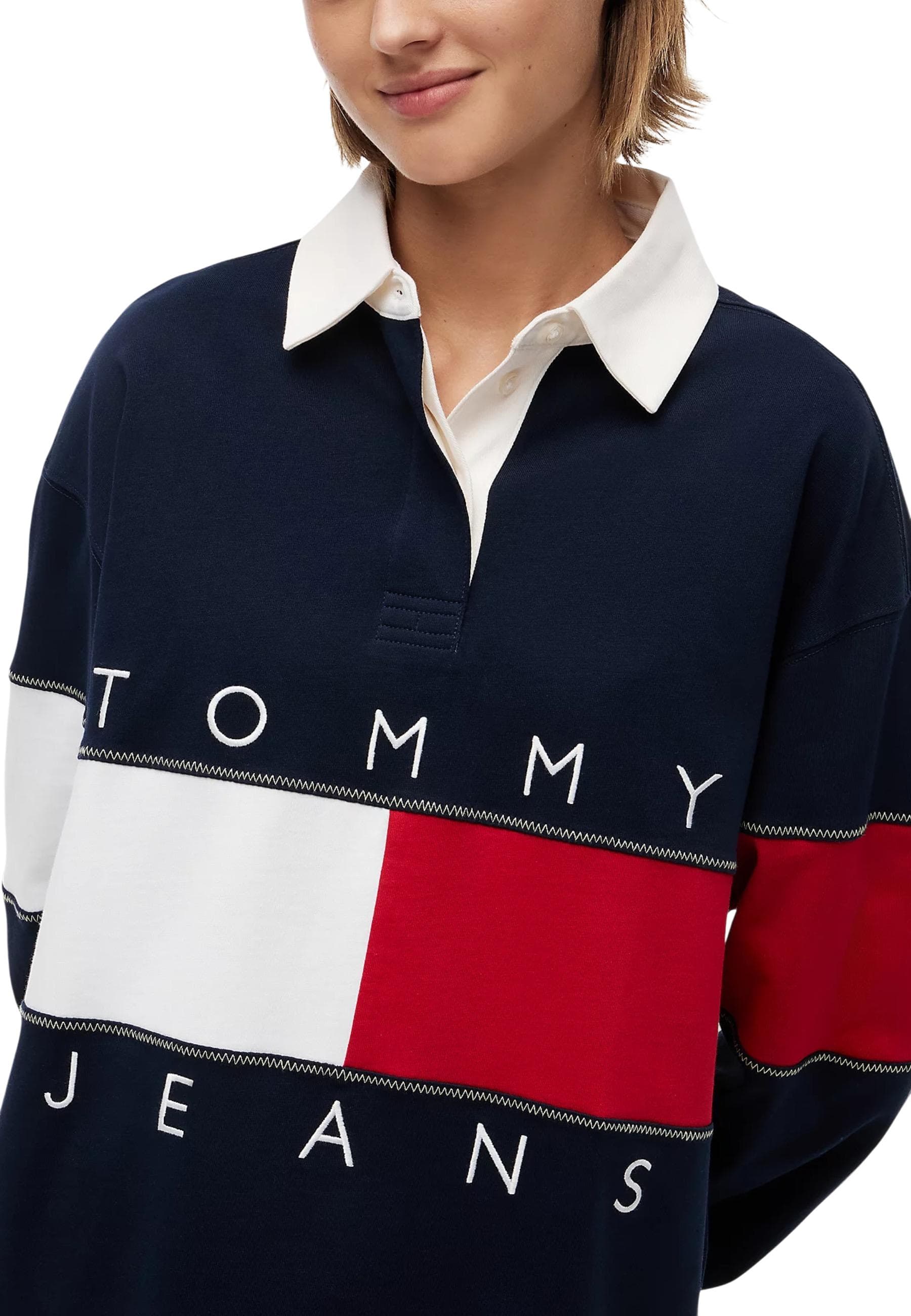 Tommy Hilfiger Jeans Felpa Donna - Tommy Hilfiger Jeans