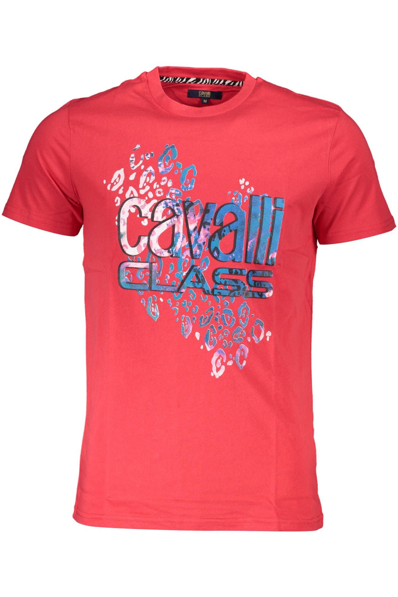 CAVALLI CLASS ТЕНИСКА С КЪС РЪКАВ МЪЖКА ЧЕРВЕНА - CAVALLI CLASS