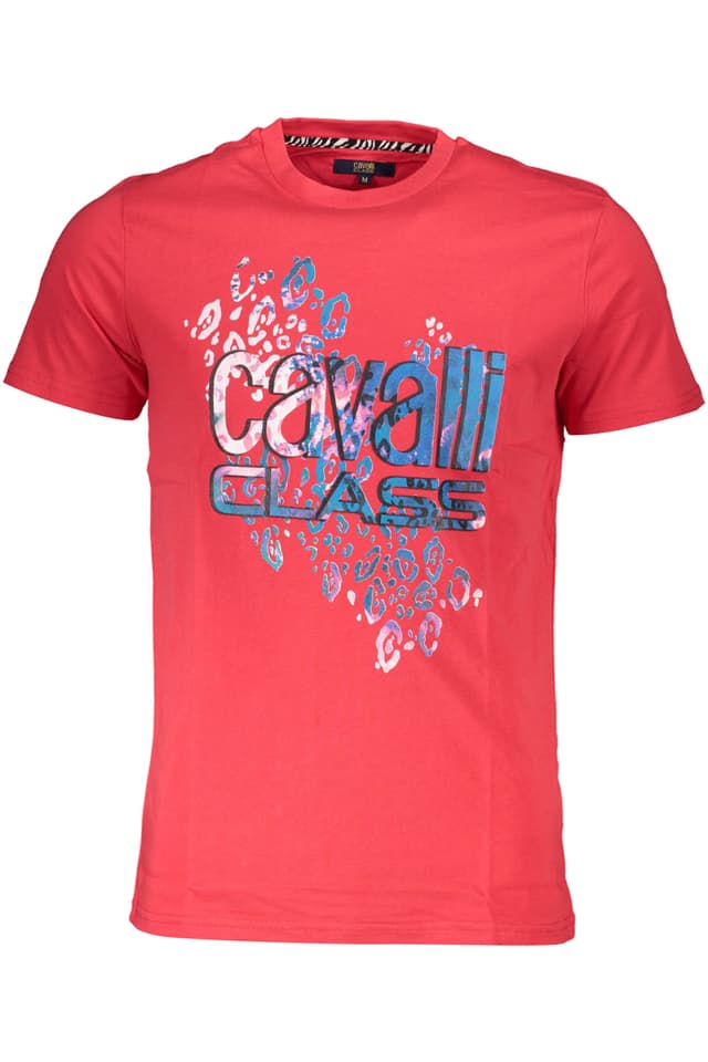 CAVALLI CLASS ТЕНИСКА С КЪС РЪКАВ МЪЖКА ЧЕРВЕНА