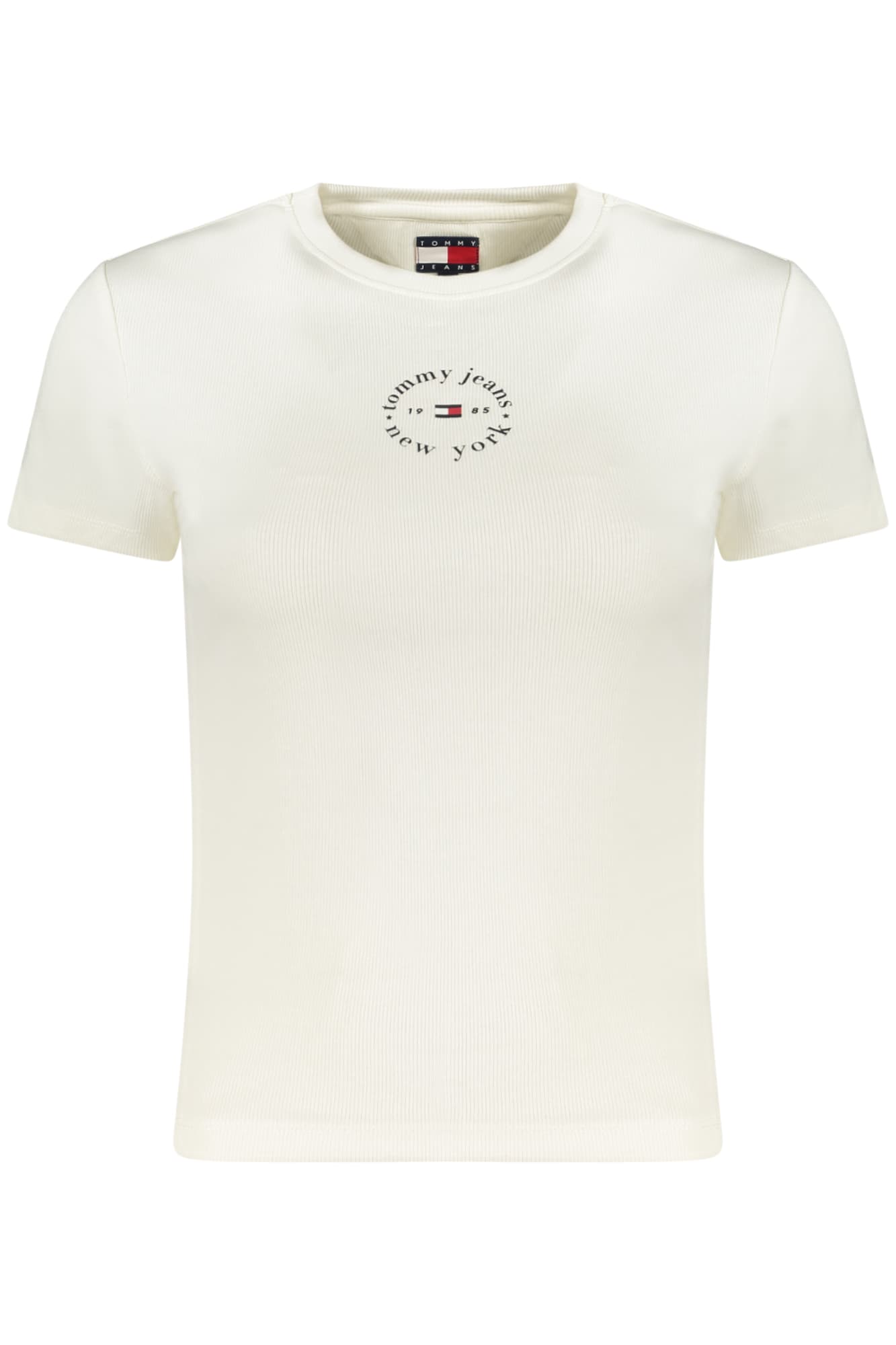 ДАМСКА ТЕНИСКА С КЪС РЪКАВ TOMMY HILFIGER, БЯЛА - TOMMY HILFIGER