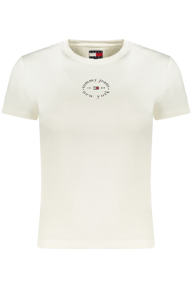 ДАМСКА ТЕНИСКА С КЪС РЪКАВ TOMMY HILFIGER, БЯЛА