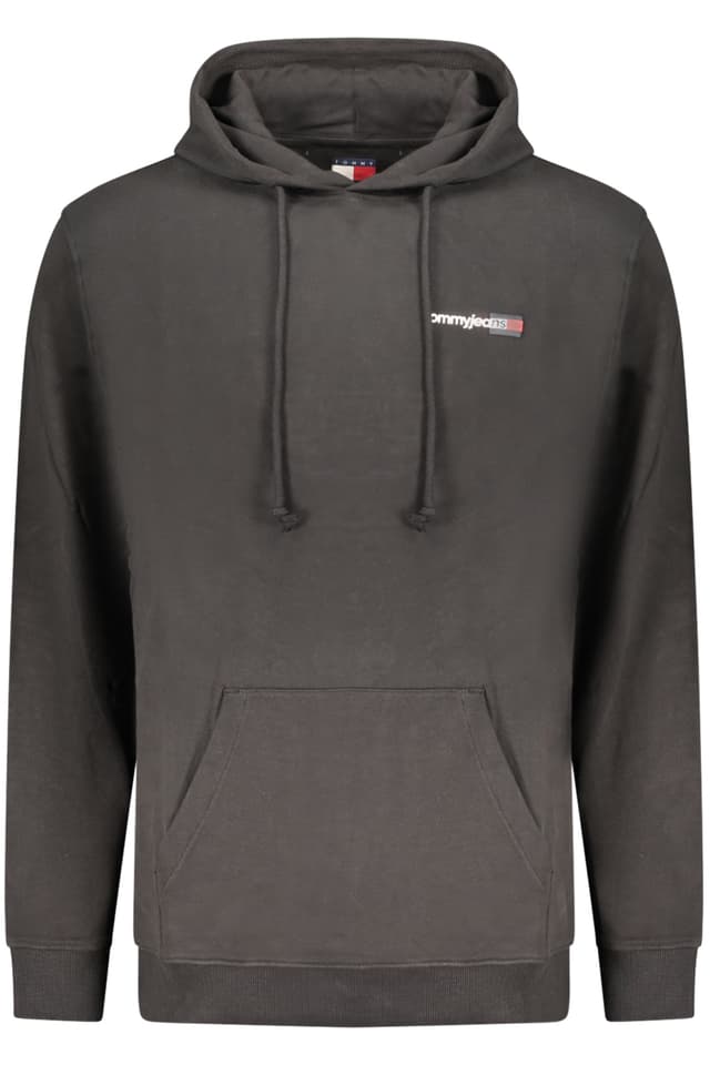 Мъжки черен суитшърт с цип TOMMY HILFIGER
