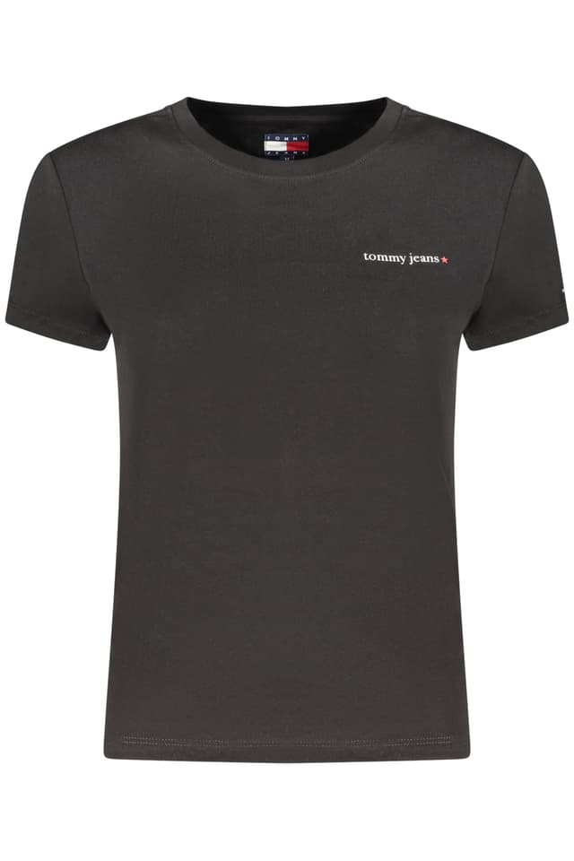 Дамска тениска с къс ръкав TOMMY HILFIGER, черна