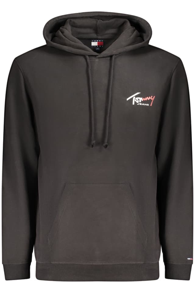 Мъжки черен суитшърт с цип TOMMY HILFIGER