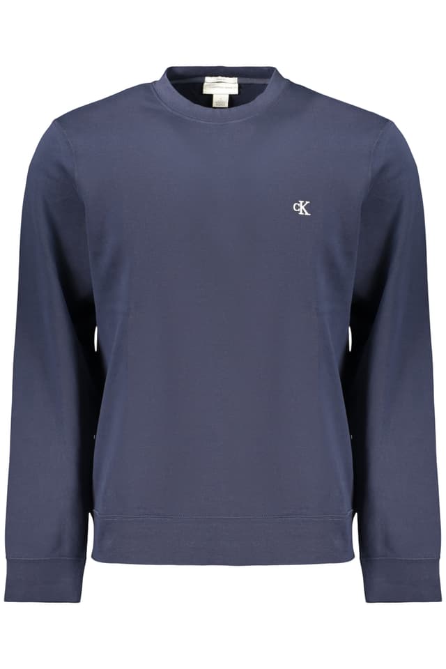 Мъжки суитшърт с цип CALVIN KLEIN в син цвят