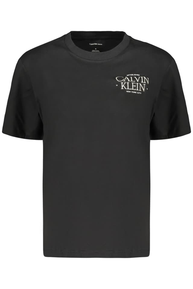 ДАМСКА ТЕНИСКА С КЪС РЪКАВ CALVIN KLEIN, ЧЕРНА