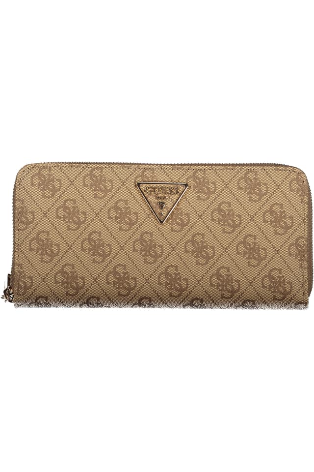 Дамски бежов портфейл GUESS JEANS