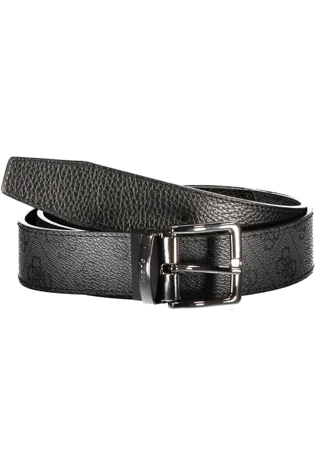 Мъжки сив кожен колан GUESS JEANS