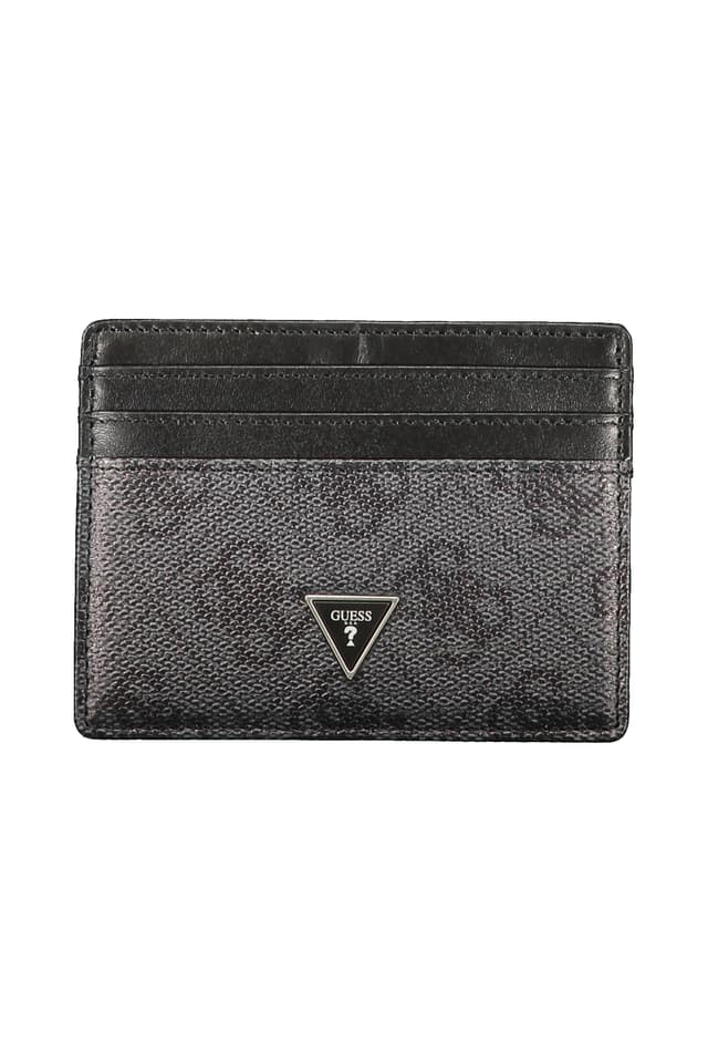 Мъжки черен портфейл GUESS JEANS