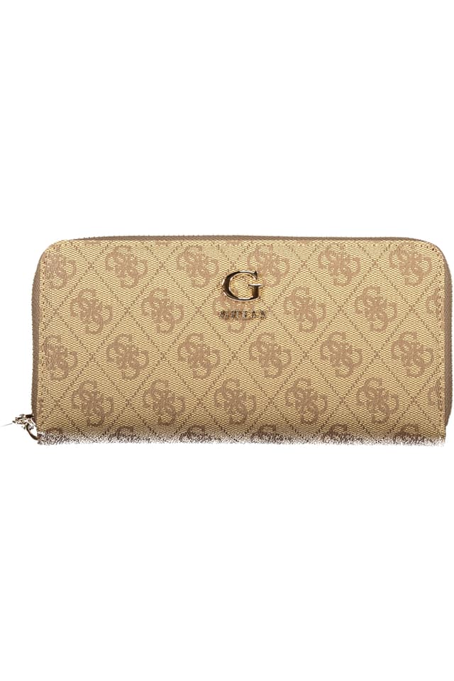 Дамски бежов портфейл GUESS JEANS