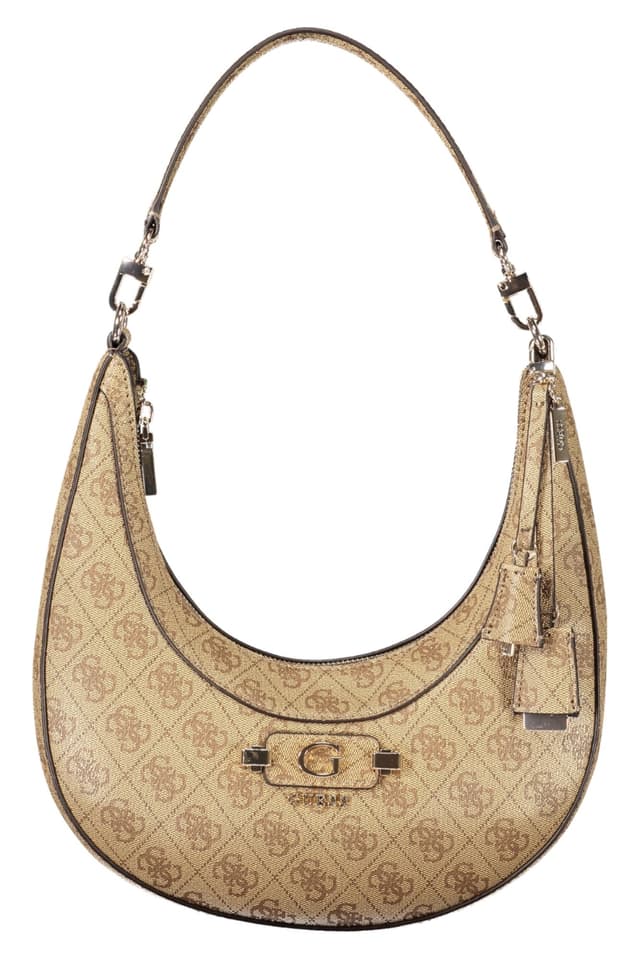 Дамска бежова чанта GUESS JEANS