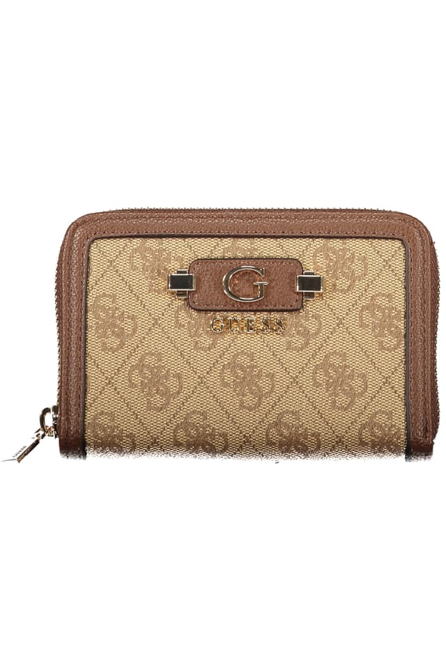 Дамски бежов портфейл GUESS JEANS