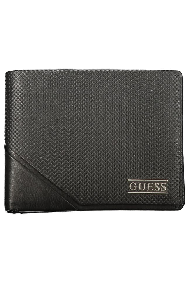 Мъжки черен портфейл GUESS JEANS